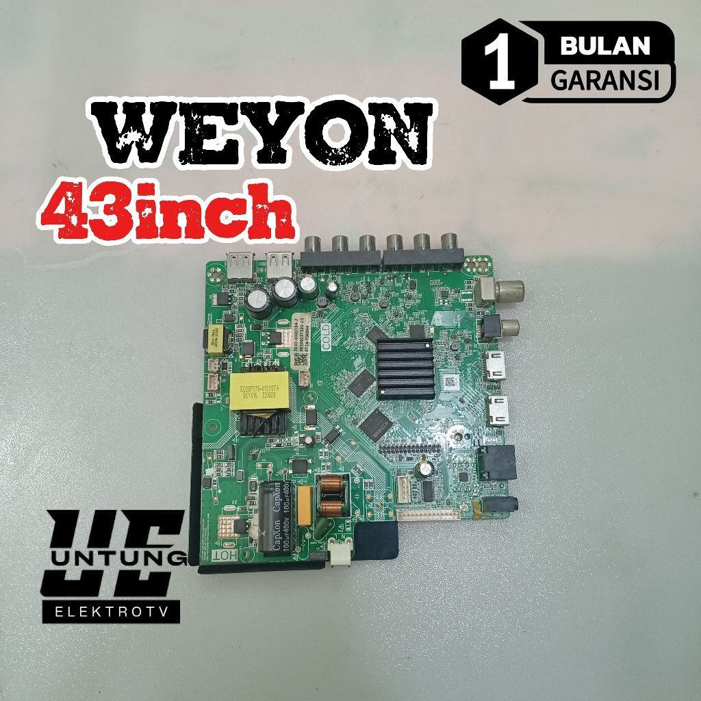 MAINBOARD TV WEYON 43INCH MOTHERBOARD-MOBO-MB-MODUL MESIN TV WEYON 43INCH