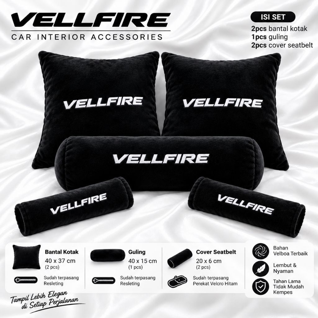 bantal mobil VELLFIRE aksesoris interior mobil Toyota Vellfire