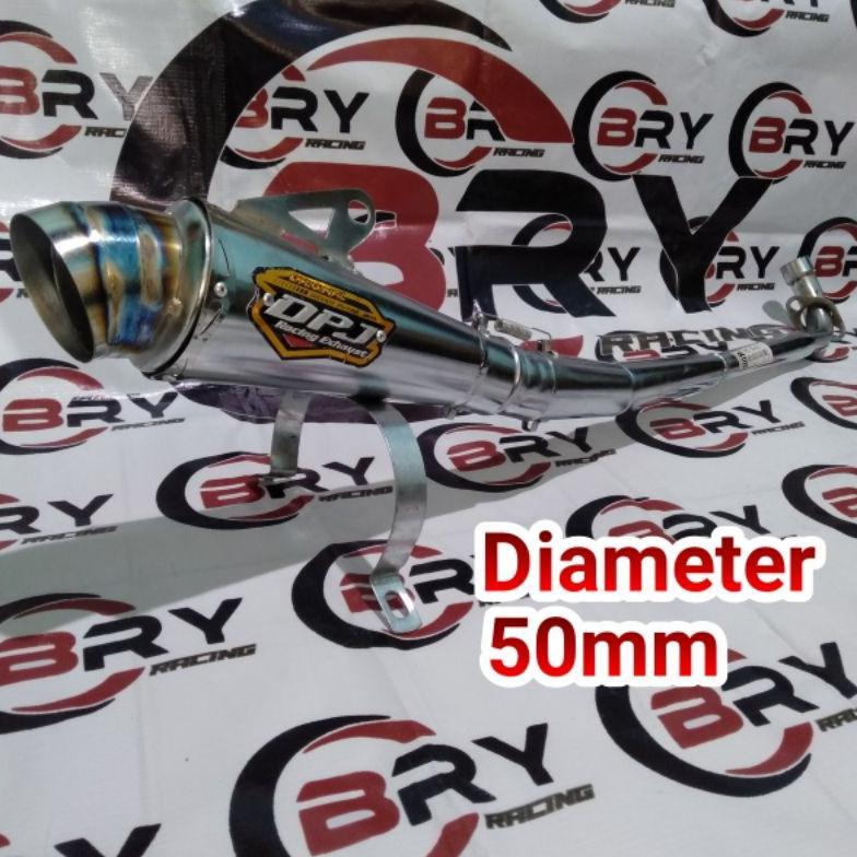 Original Knalpot Racing Dpj Khusus Motor Bebek, Jupiter Blade Karisma Vega Shogun Smas Dll