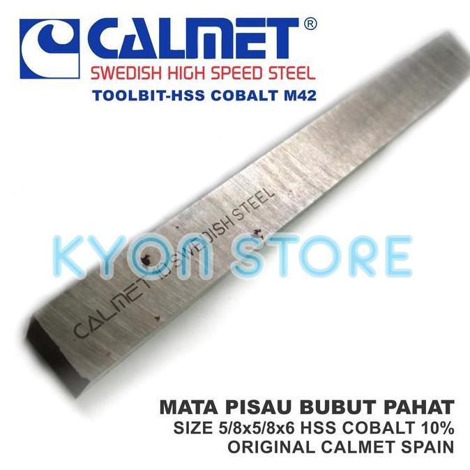 Mata Pisau Bubut Pahat Size 5/8X5/8X6 Hss Cobalt 10% M42 Calmet Swedis