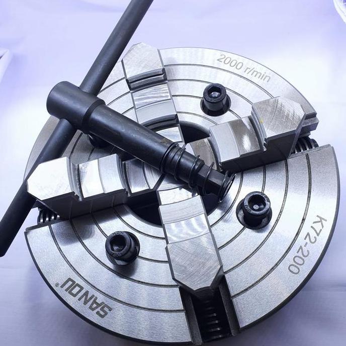 Chuck Clow Bubut 10Inchi 250Mm Kaki 4 Baru