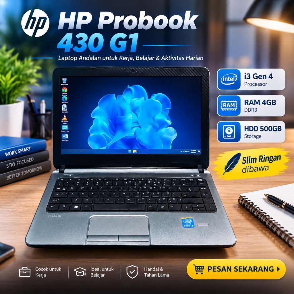 Laptop Hp probook 430 i3 gen 4