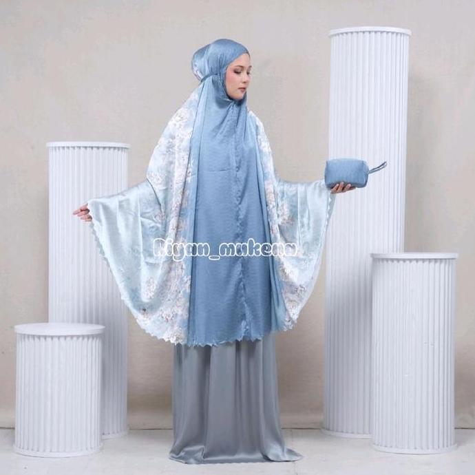 Mukena SYAKILA Bahan Armania Silky 2in1 Jumbo Mewah | By Riyan Mukena.
