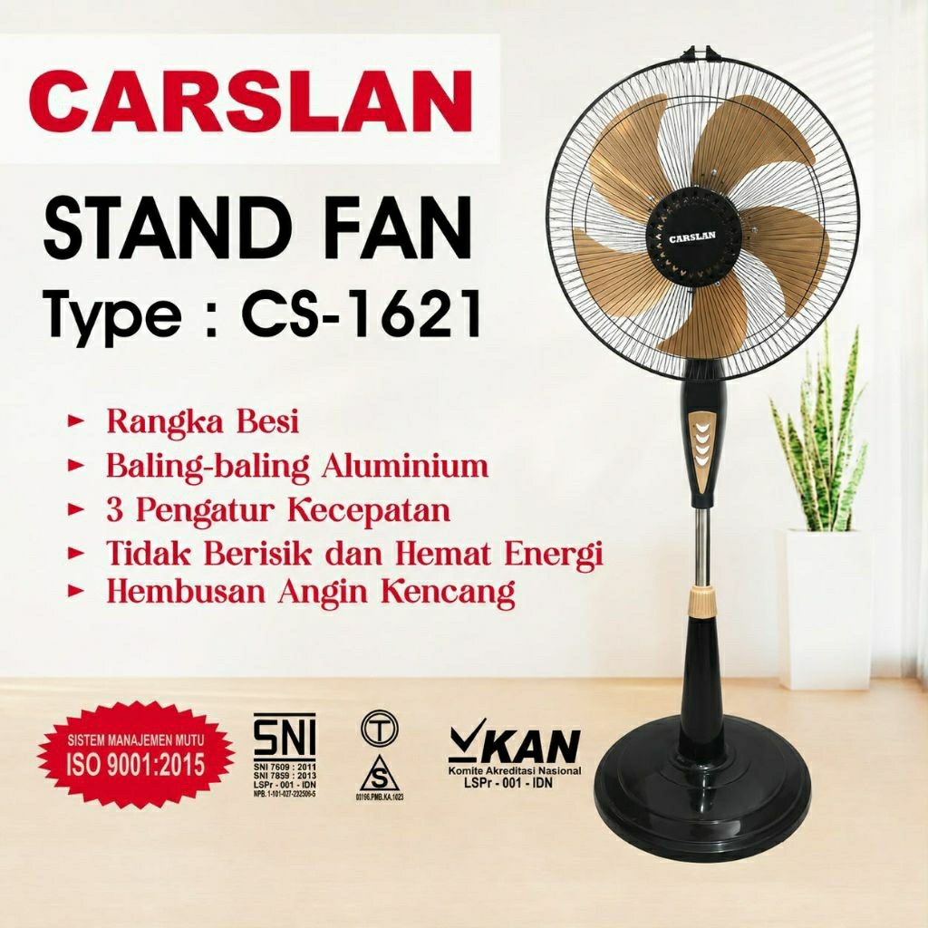 kipas besi berdiri/kipas berdiri carslan 16in/kipas angin tornado