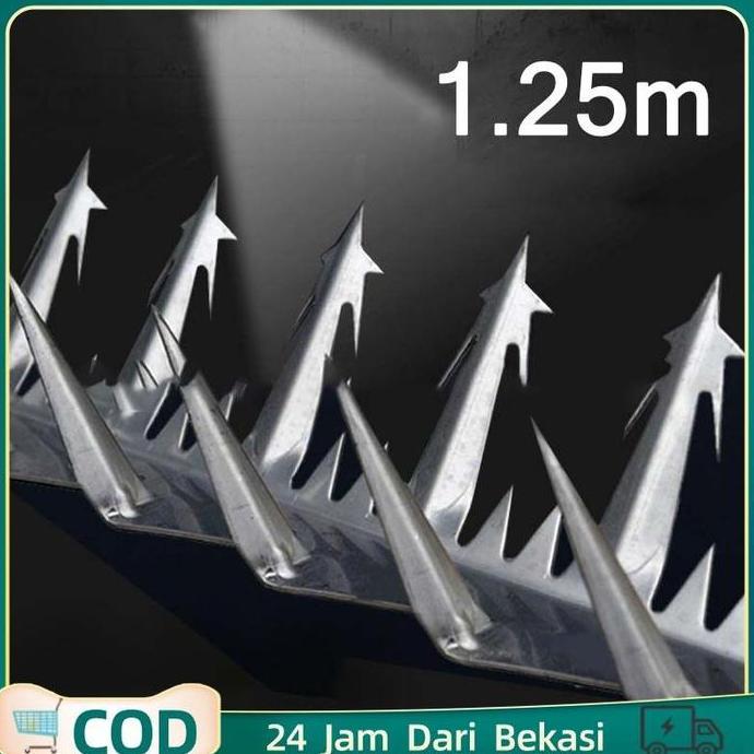 TERBARU 1.25m Wall Spike Anti Maling Wall Spike 2mm Duri Tembok Anti Maling Wall Spike Untuk Anti Ma