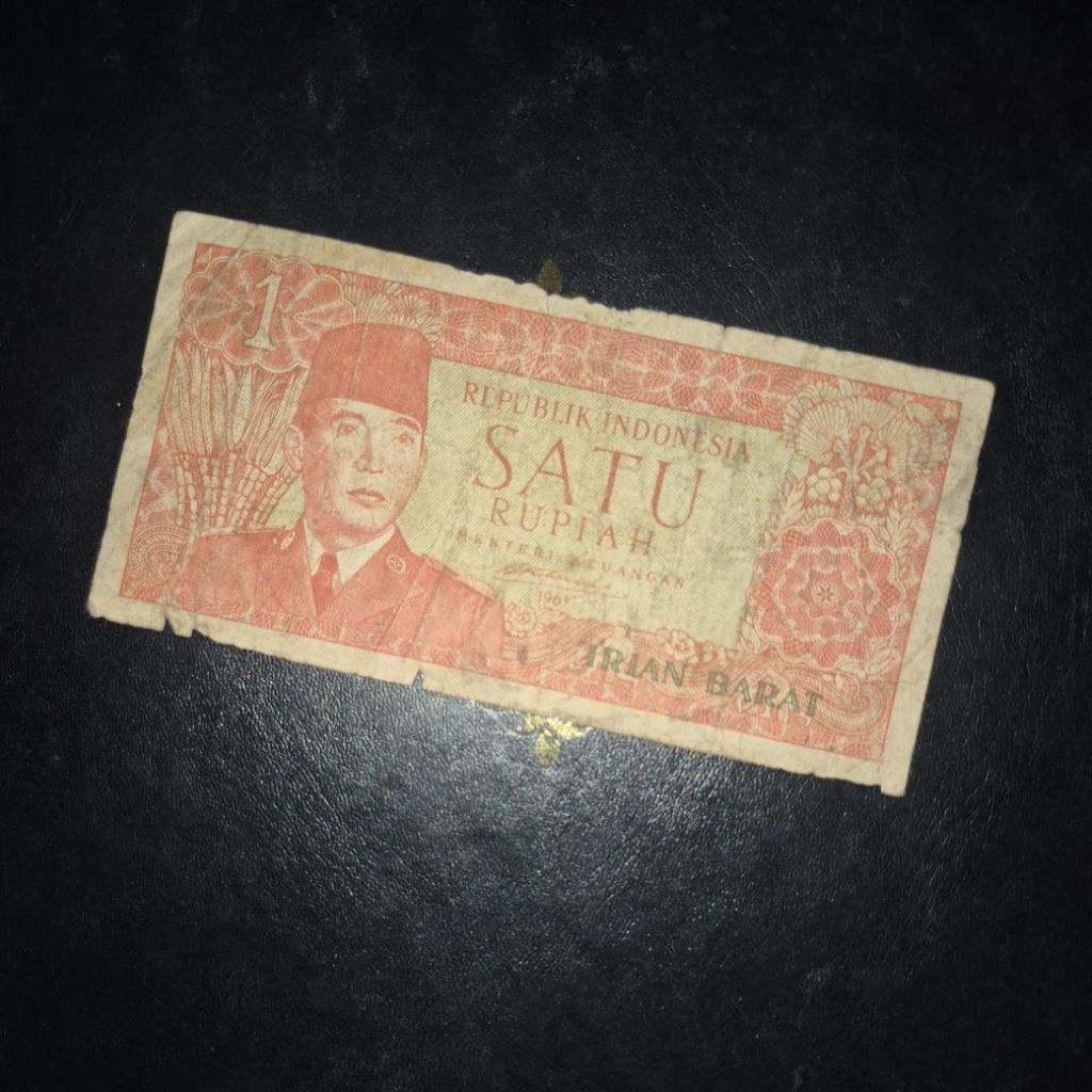 Uang Kuno Seri Sukarno Irian Barat (irba) 1 Rupiah