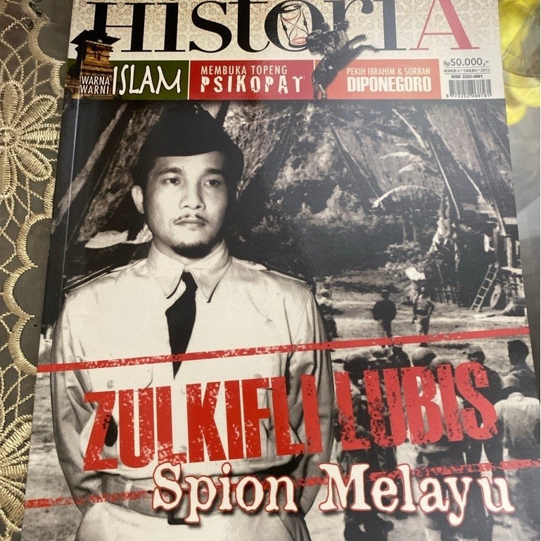 Majalah Historia No 4 tahun 1 2012, Zulkifli Lubis Spion Melayu