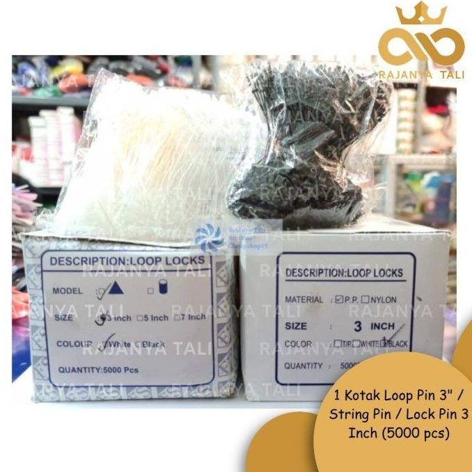 Sewing- 1 Kotak Loop Pin 3" / String Pin / Lock Pin 3 Inch (5000 Pcs)