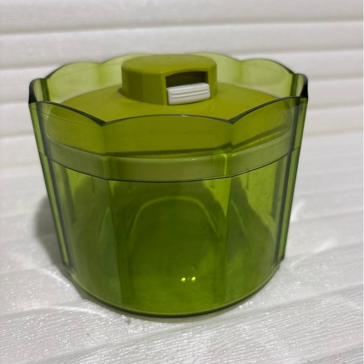 Advance counterpart Tupperware hijau toples kristal baru diskon karena baret