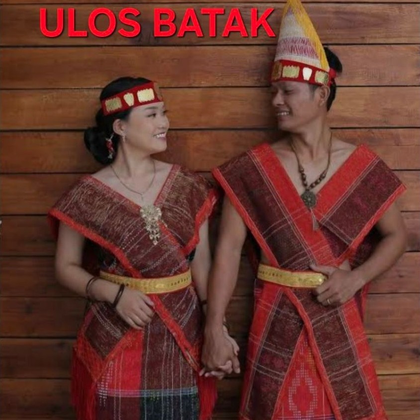 Sepasang Baju Adat Batak Toba Preweding Menari Dewasa Ulos Batak Sadum