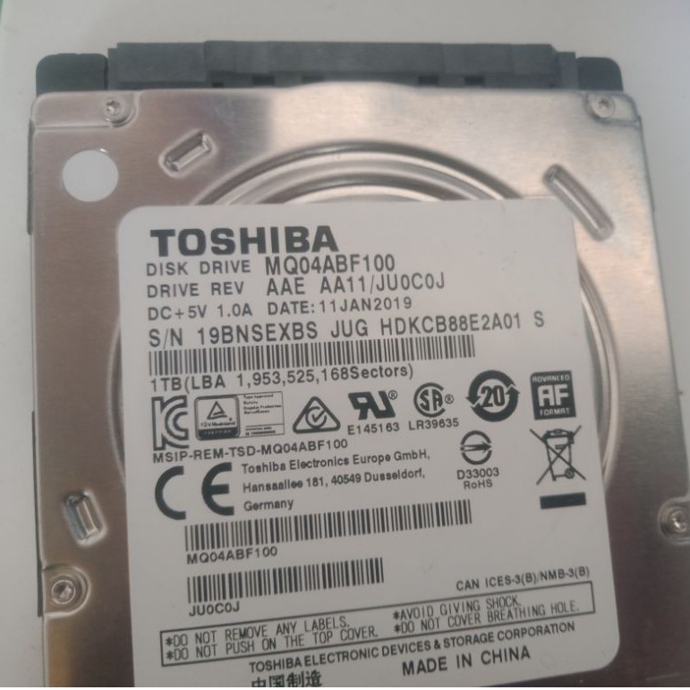 hdd laptop second 1 TB