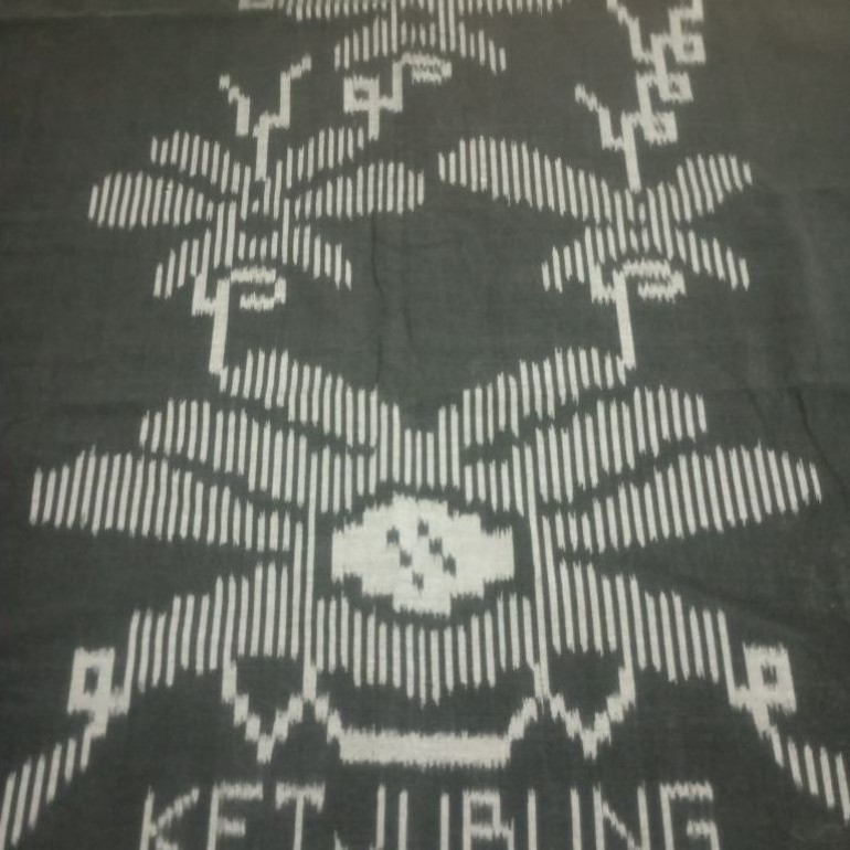 sarung ketjubung tumpal kembang second minus ringan