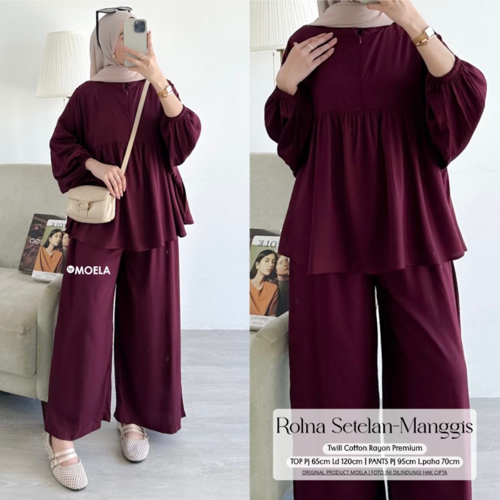 Rolna Set • Matt Cotton Rayon Premium• Original Moela •
