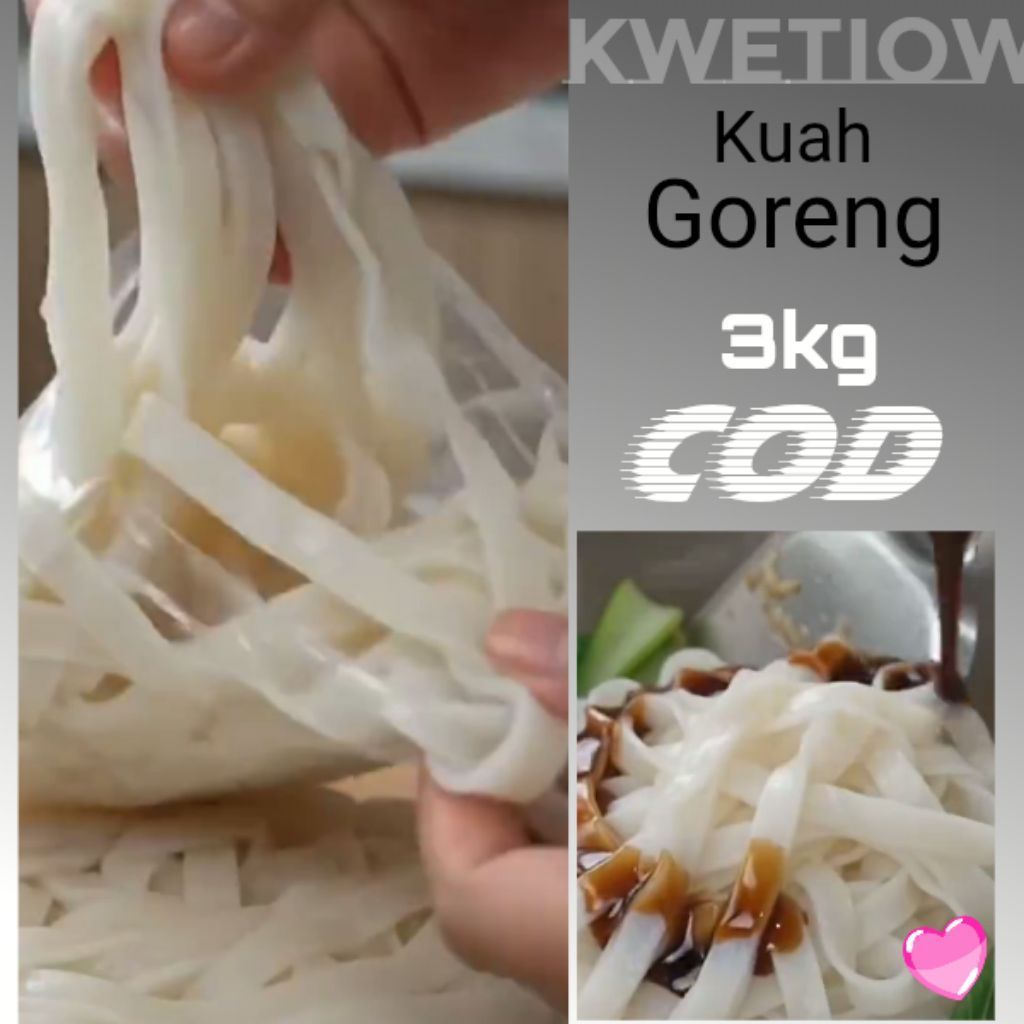 kwetiau/kwetiaw 3kg panjang dan lebar