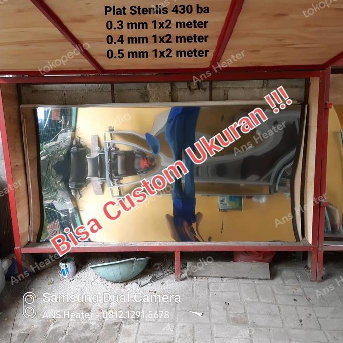 Plat Stenlis Lembaran Custome Ukuran