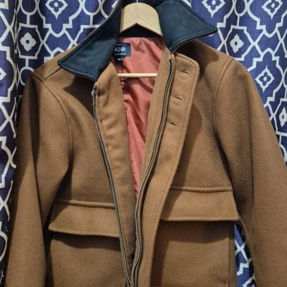 Wool Fiber Pocket Jacket Accent Suede Limited Signore