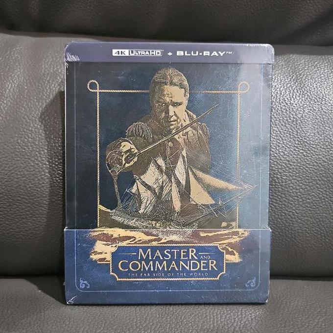 NEW MASTER AND COMMANDER THE FAR SIDE OF THE WORLD ORIGINAL 4K ULTRA HD + BLU-RAY STEELBOOK EDITION