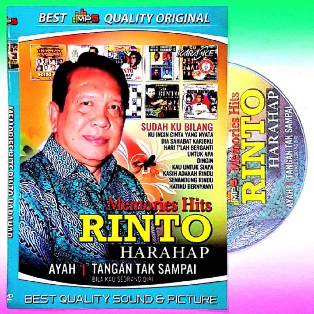 KASET DVD MP5 LAGU RINTO HARAHAP-KASET MP5 LAGU NOSTALGIA INDONESIA-KASET DVD KARAOKE LAGU NOSTALGIA