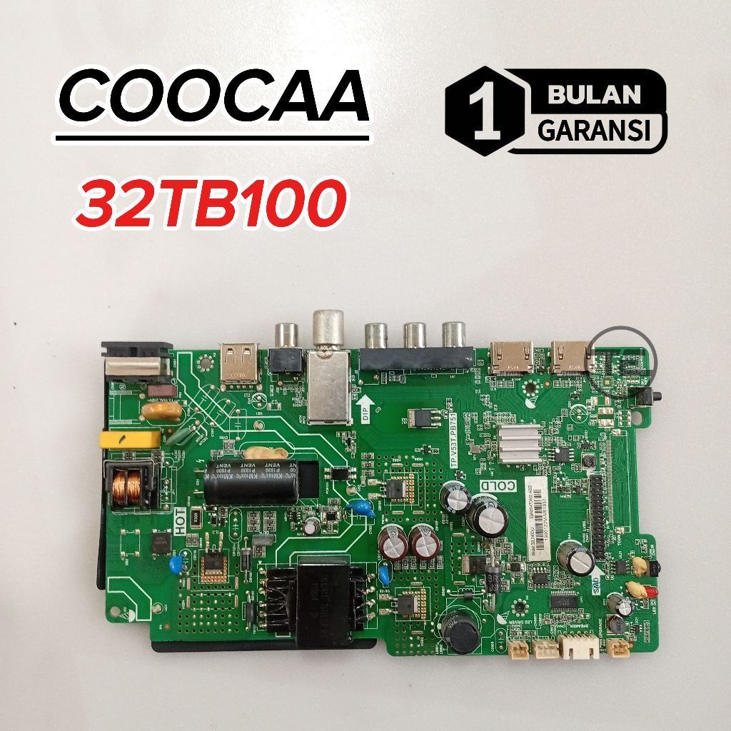 MB COOCAA 32TB100 MESIN TV LED COOCAA 32TB100 MAINBOARD MOTHERBOARD MODUL MOBO TV LED COOCAA