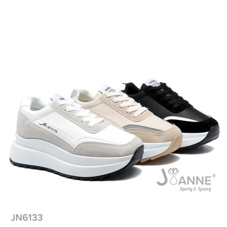 Trending [Joanne] Sepatu Highsole Sporty Sneakers Shoes Jn6133