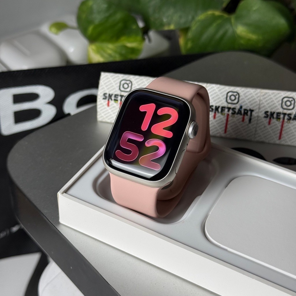 Apple Watch Series 8 41mm Starlight iBox iwatch Battery Health 89% Eks Garansi Resmi Anti air s/d 50