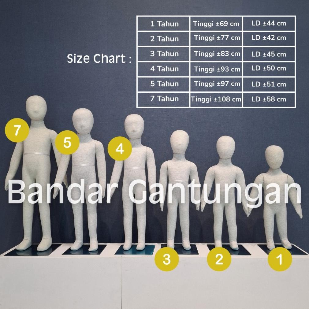 Patung Display Manekin Full Body Foam Anak Manekin Foam Busa Manekin Dummy Boneka Jahit Manekin Busa