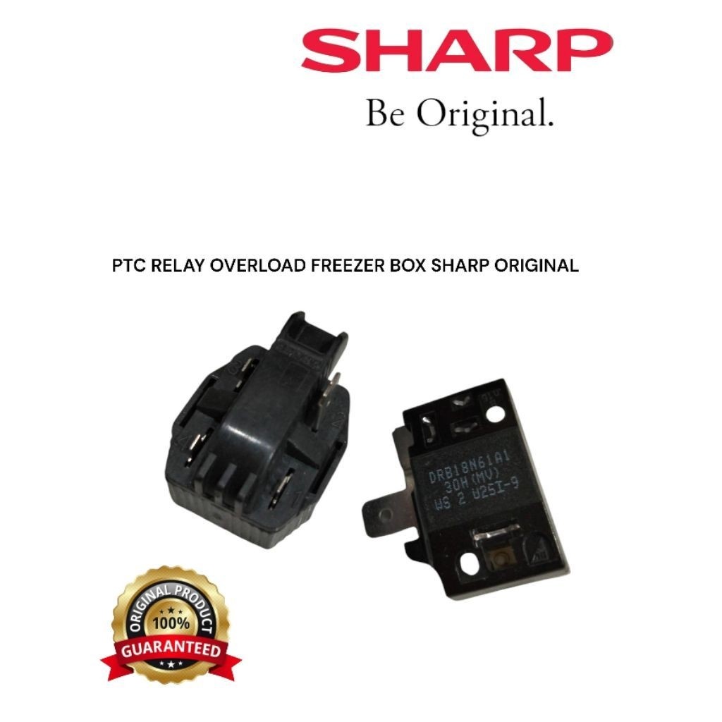 PTC RELAY OVERLOAD FREEZER BOX SHARP ORIGINAL