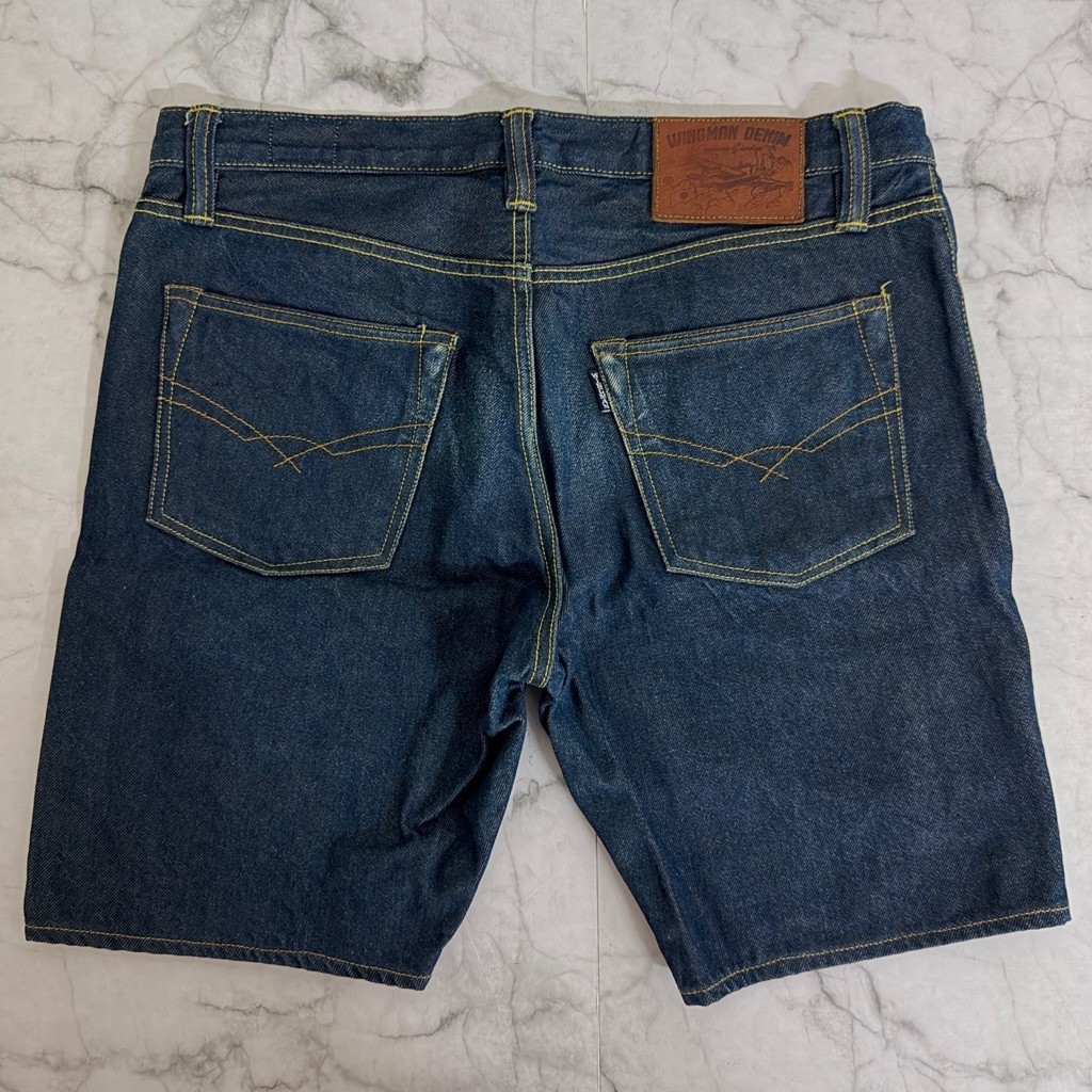 Size 33 Net | WINGMAN DENIM Makino 13 OZ Denim Pendek Pria Preloved