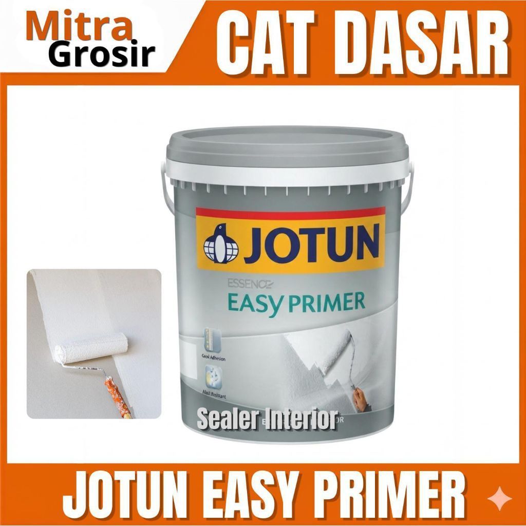 CAT DASAR JOTUN 5KG INTERIOR | JOTUN EASY PRIMER 5KG / 3.5L| KEMASAN GALON
