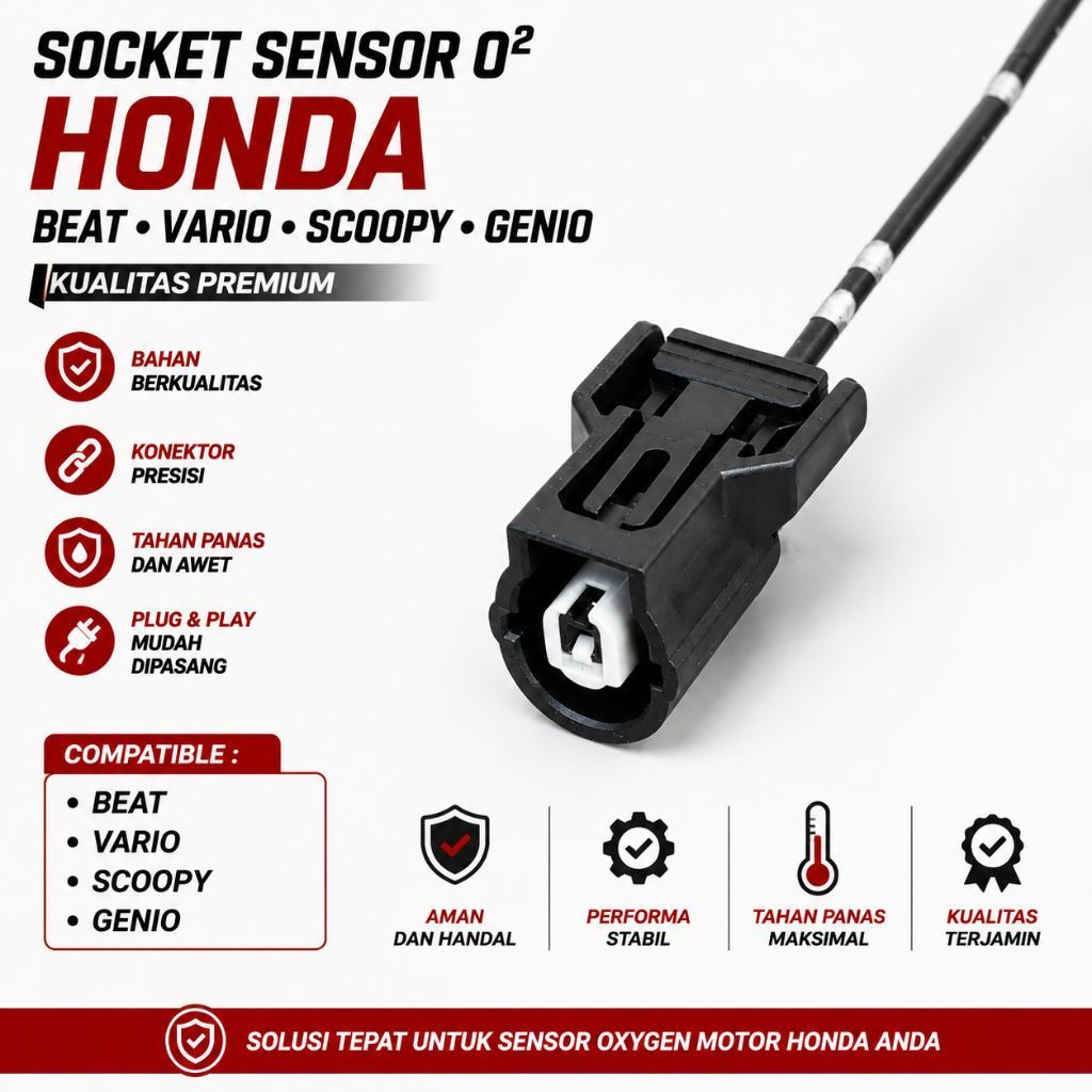 Socket Sensor O2 Honda Beat Vario Scoopy