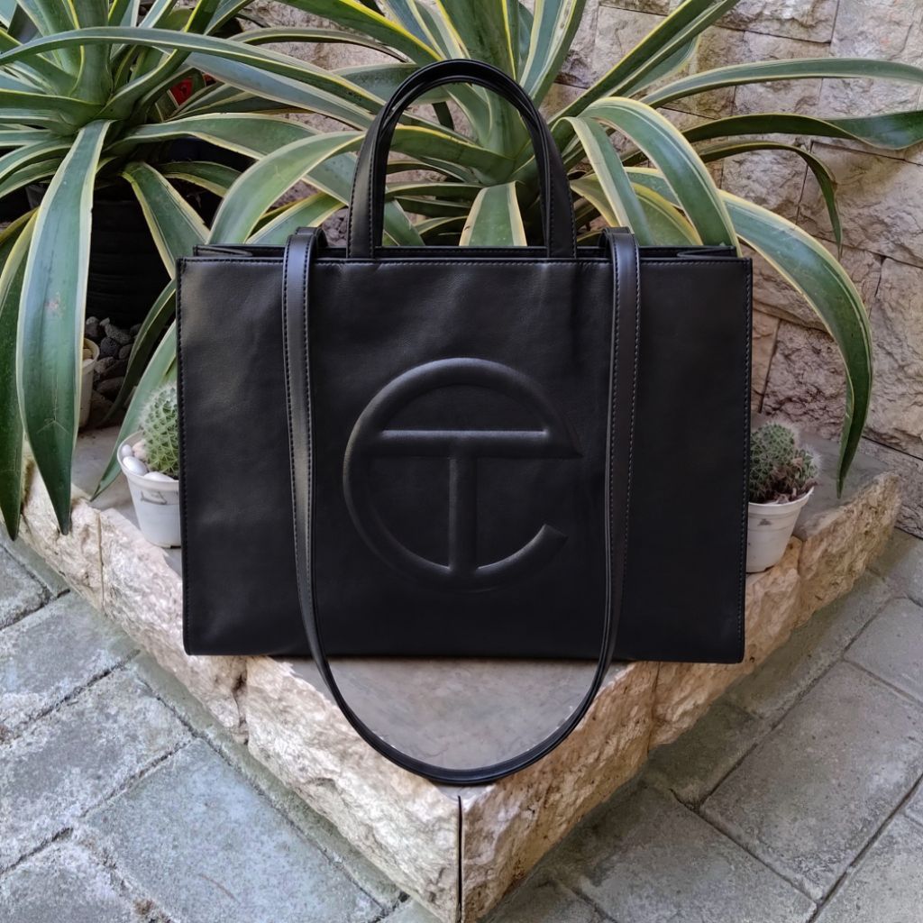 TELFAR MEDIUM SHOPPING BAG BLACK