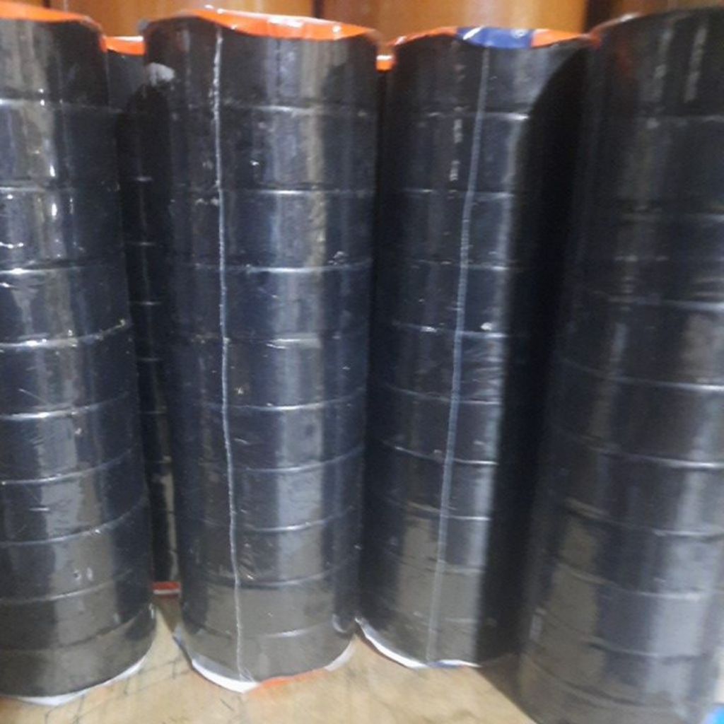 Isolasi listrik ASAHI hitam 14mmx1.1m Harga per rol isi 10pcs