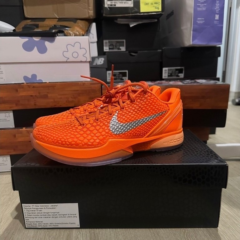 Nike Kobe 6 Protro Total Orange 100% Original Authentic