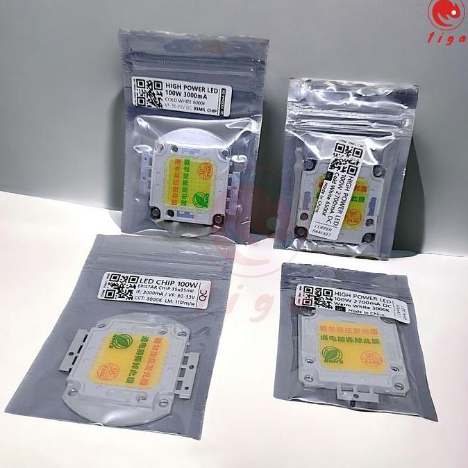 Epistar LED Chip 50W 35mil 1500mA - Mata Lampu LED Untuk Sparepat Lampu Sorot 50W 1500mA