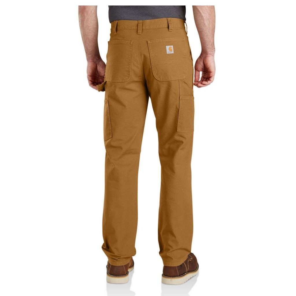 Celana Panjang Carpenter Carhartt Relaxed Straight Rugged Flex Duck Dungaree Brown Pants 31 Original