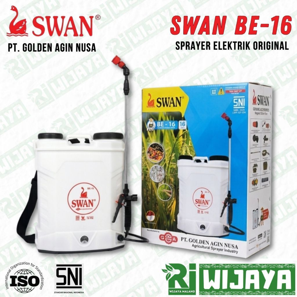Sprayer Elektrik SWAN BE-16 tangki semprot pertanian/ Tangki semprot Elektrik / Tangki Cas Swan