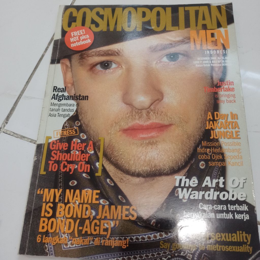 Majalah Cosmopolitan Justin Timberlake, George Clooney, Joko Anwar, Hanung Bramantyo, Liputan Afgani