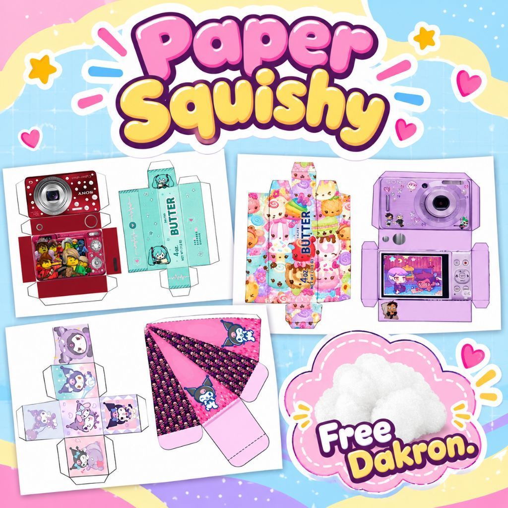paper squishy || squishy kertas