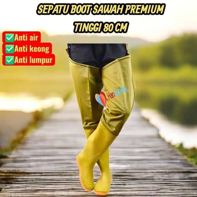 Sepatu Sawah Anti Keong Tinggi Boots Anti Benda Tajam Anti Air