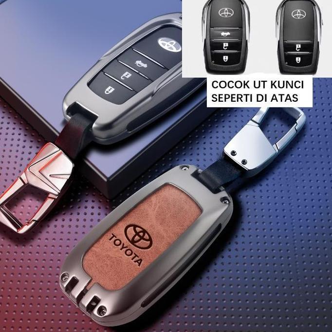 Cover Case Remote Keyless Mobil Toyota/Smart Key Leather Cover Toyota