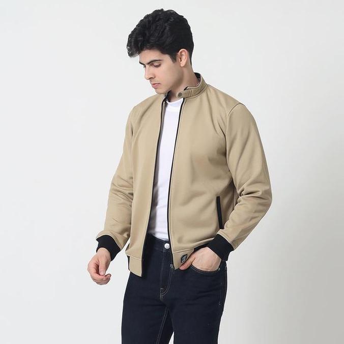 d&f Jaket Bomber Pria - Khaki