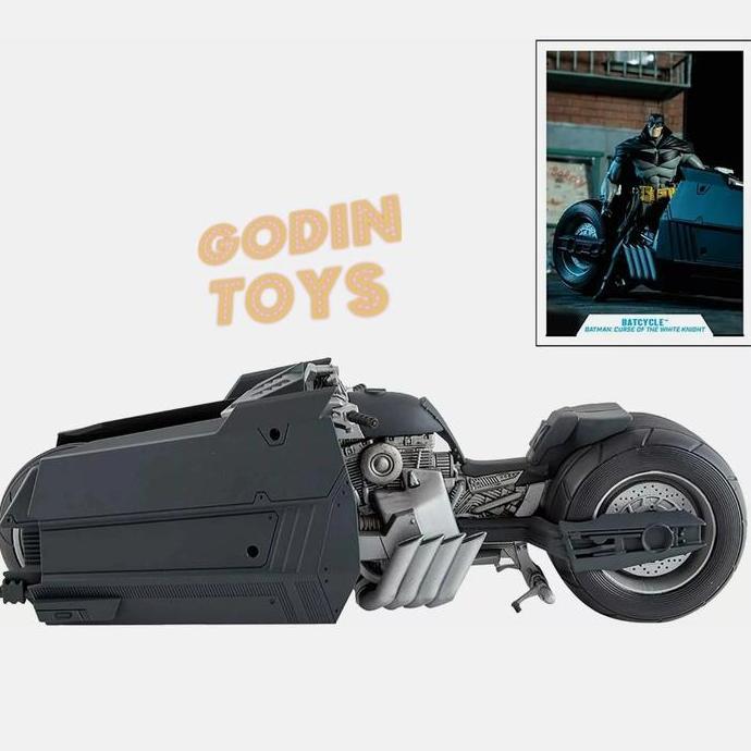 Mcfarlane Batcycle Batman White Knight Multiverse DC Whiteknight (TERBAIK) (TERBARU) (TERMURAH)
