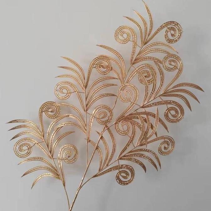 Flower- Hanaco - Daun Gold Daun Emas Artificial Flower Leaf Gold Tanaman Emas