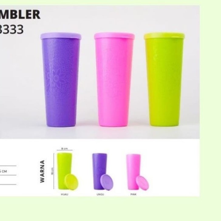Gelas Tumbler Batik Aurora /Gelas Batik Plastik Kencana 625ml