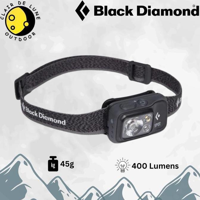 BEBAS ONGKIR - Headlamp Black Diamond Spot 400 / Senter Kepala Black Diamond