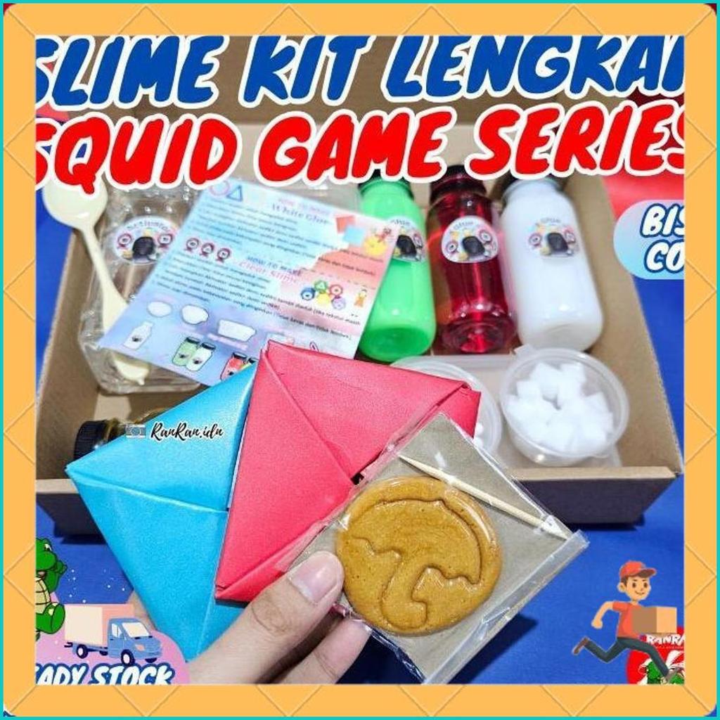 Slime Kit Squid Game/ Slime Kit Lengkap Squid Game/Slime Kit Cowok & Cewek/ Slime Kit Anak 6.6