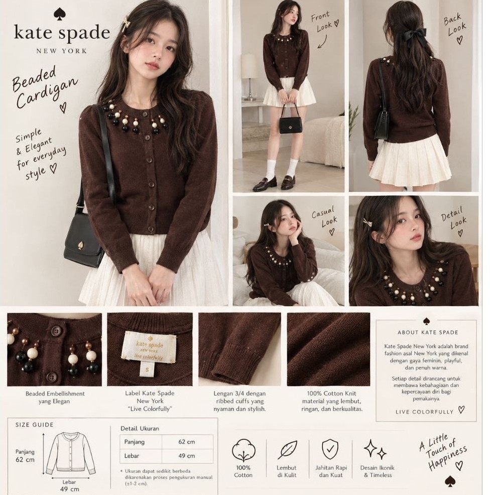 Kate Spade New York Rio Embellished Cardigan