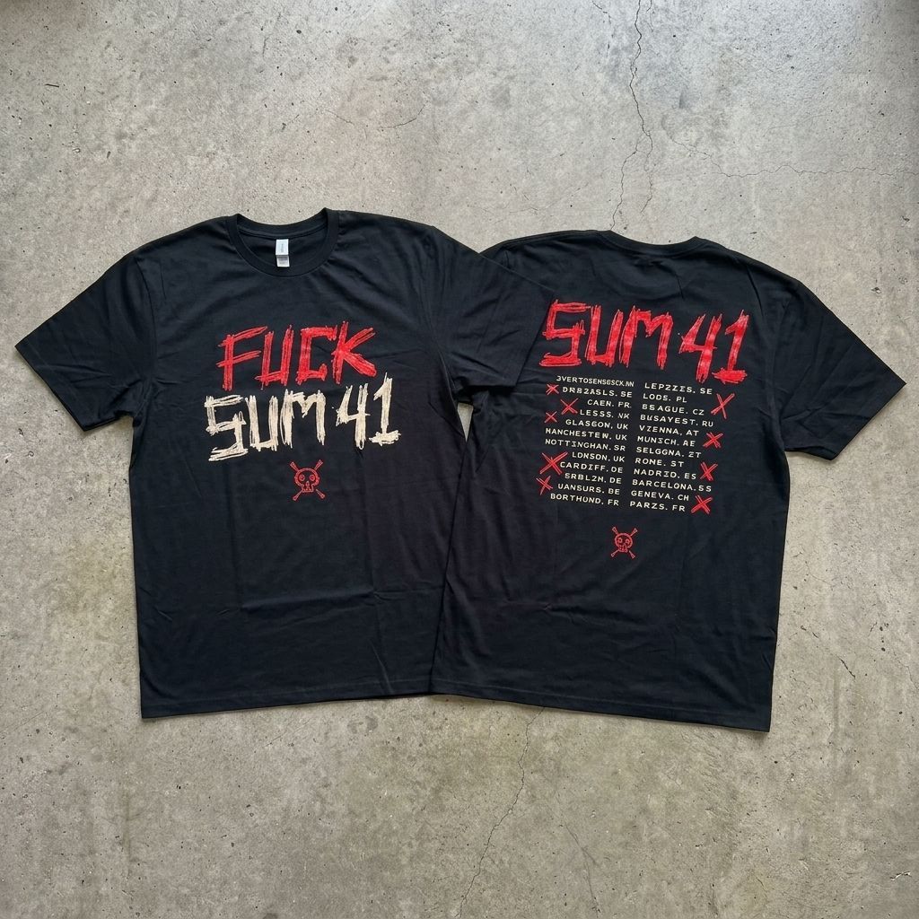 KAOS BAND OFFICIAL SUM 41 - FU*K SUM 41 TOUR 2024