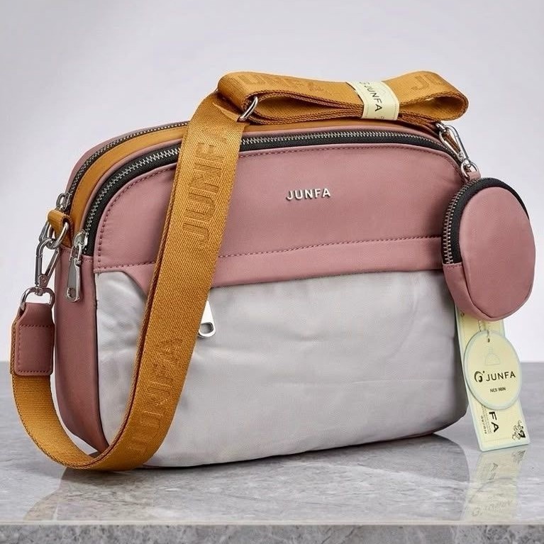 TAS SELEMPANG JUNFA ORIGINAL 2652 566 PINK