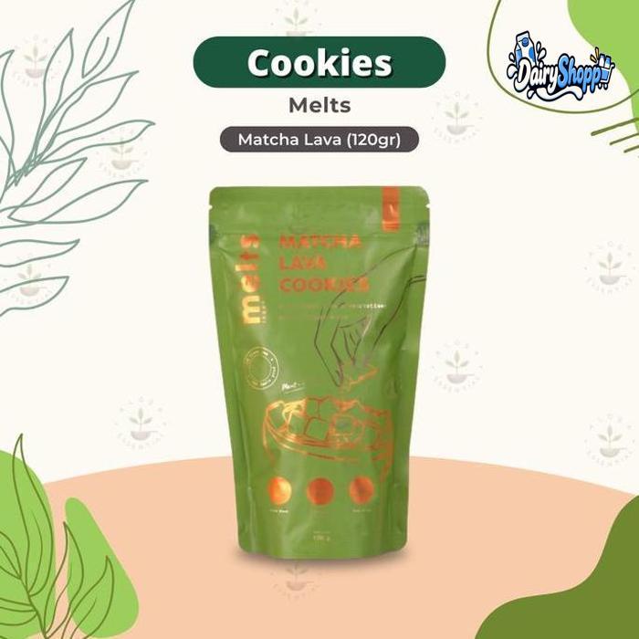 Matcha Lava Cookies Pouch 120 gram - Cookies Sehat - Cemilan Sehat